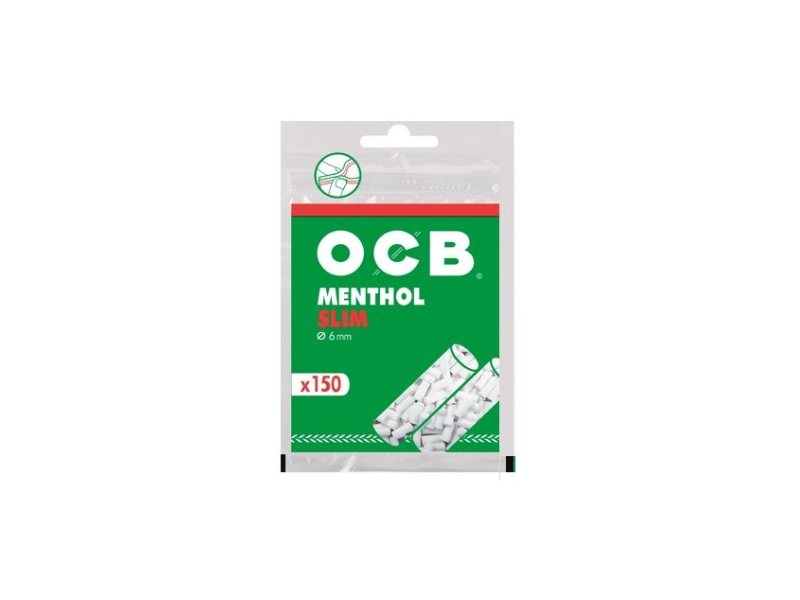 FIltros mentol para tabaco 150 u.